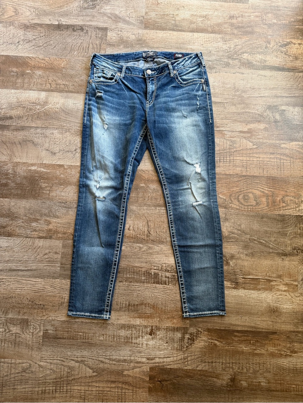 Silver Boyfriend Jeans